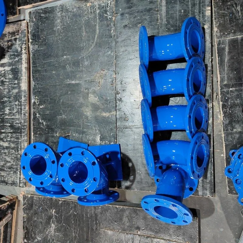 Διπλός-Αγκώνας με φλάντζα DN100 45 μοίρας