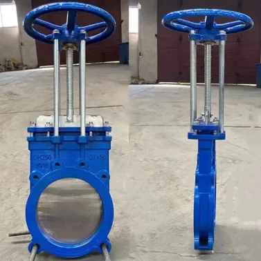 Βαλβίδα πύλης χειροκίνητου μαχαιριού από όλκιμο σίδηρο